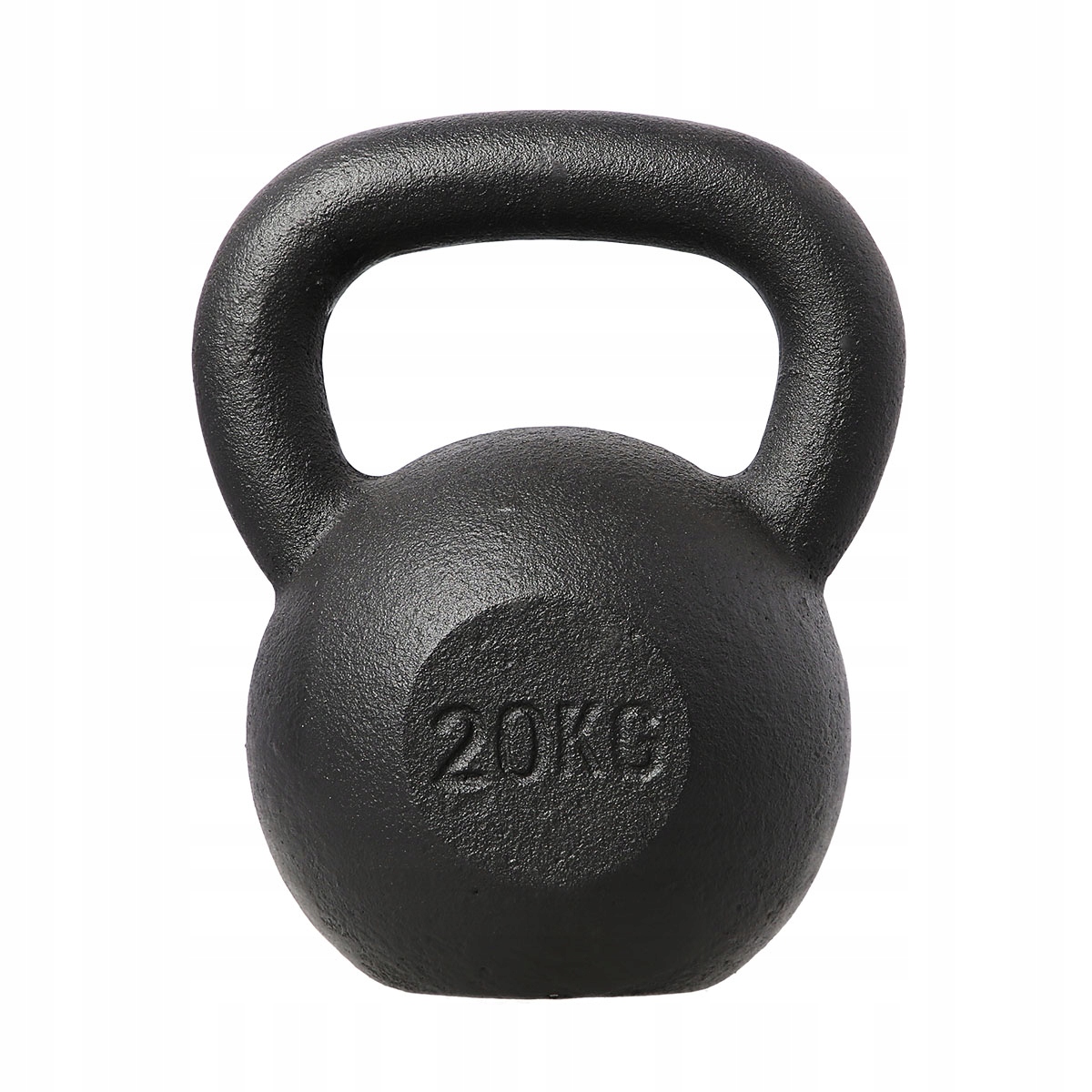 Kettlebell 20kg Żeliwny Hms KZG20 Hantla Ciężarek do Ćwiczeń Siłowych