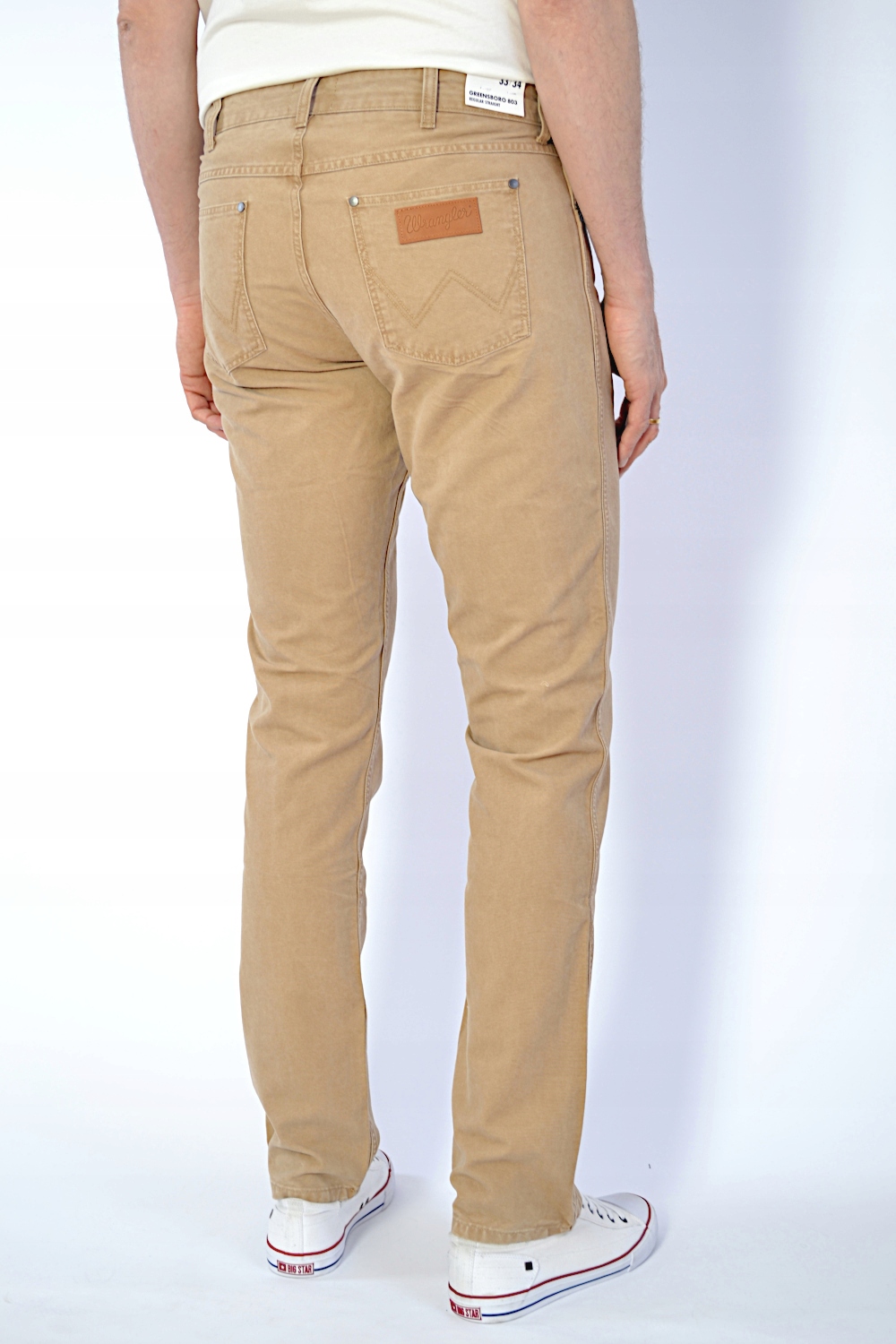 Wrangler Greensboro 803 Tigers Eye Látkové Kalhoty pískové 28/32