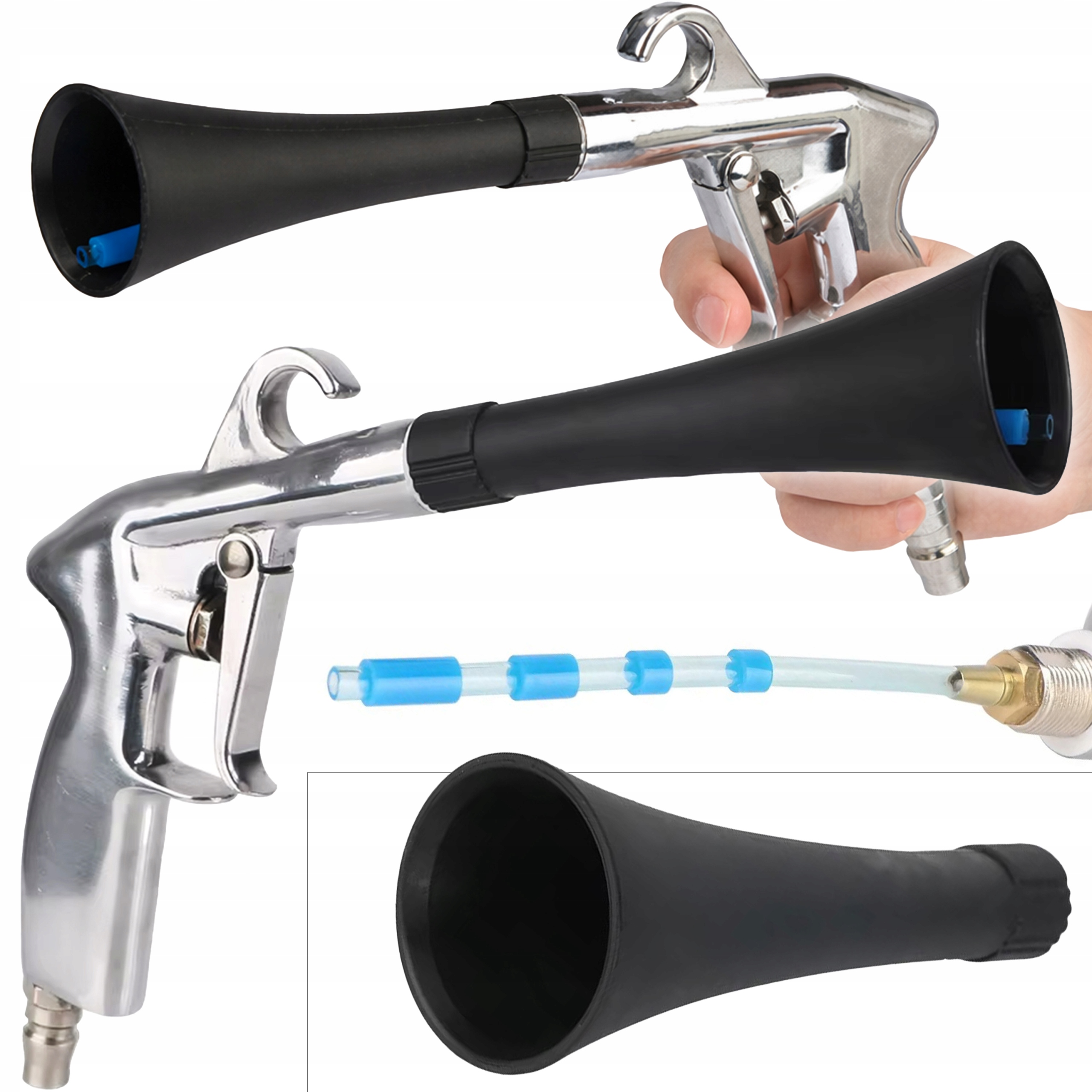 Pistolet do osuszania czyszczenia samochodów sprężonym powietrzem rurka moc