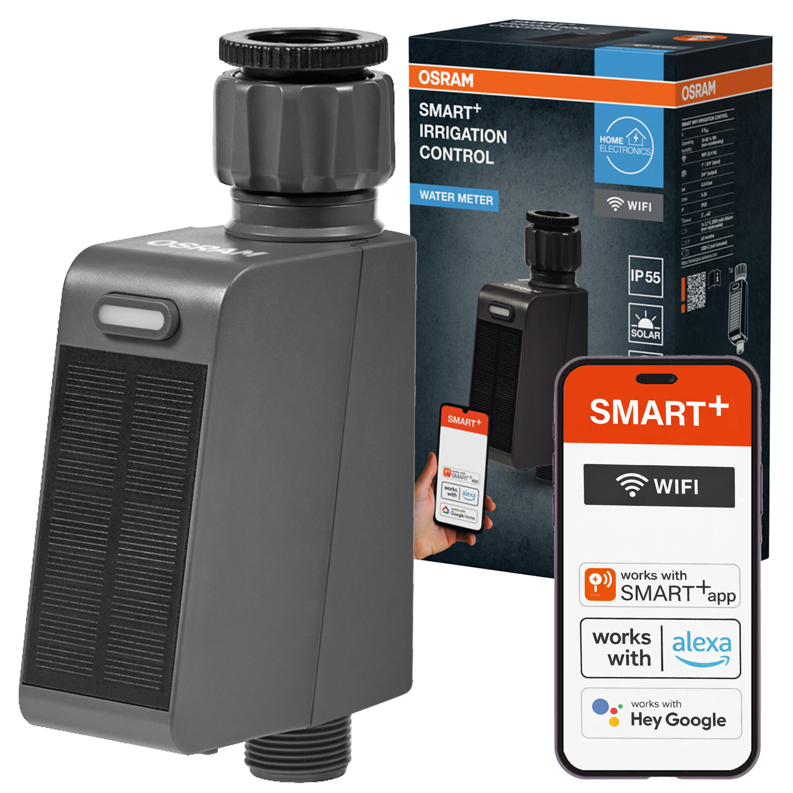 Solární regulátor ventilu zahradní hadice Ovládání zavlažování Smart WiFi