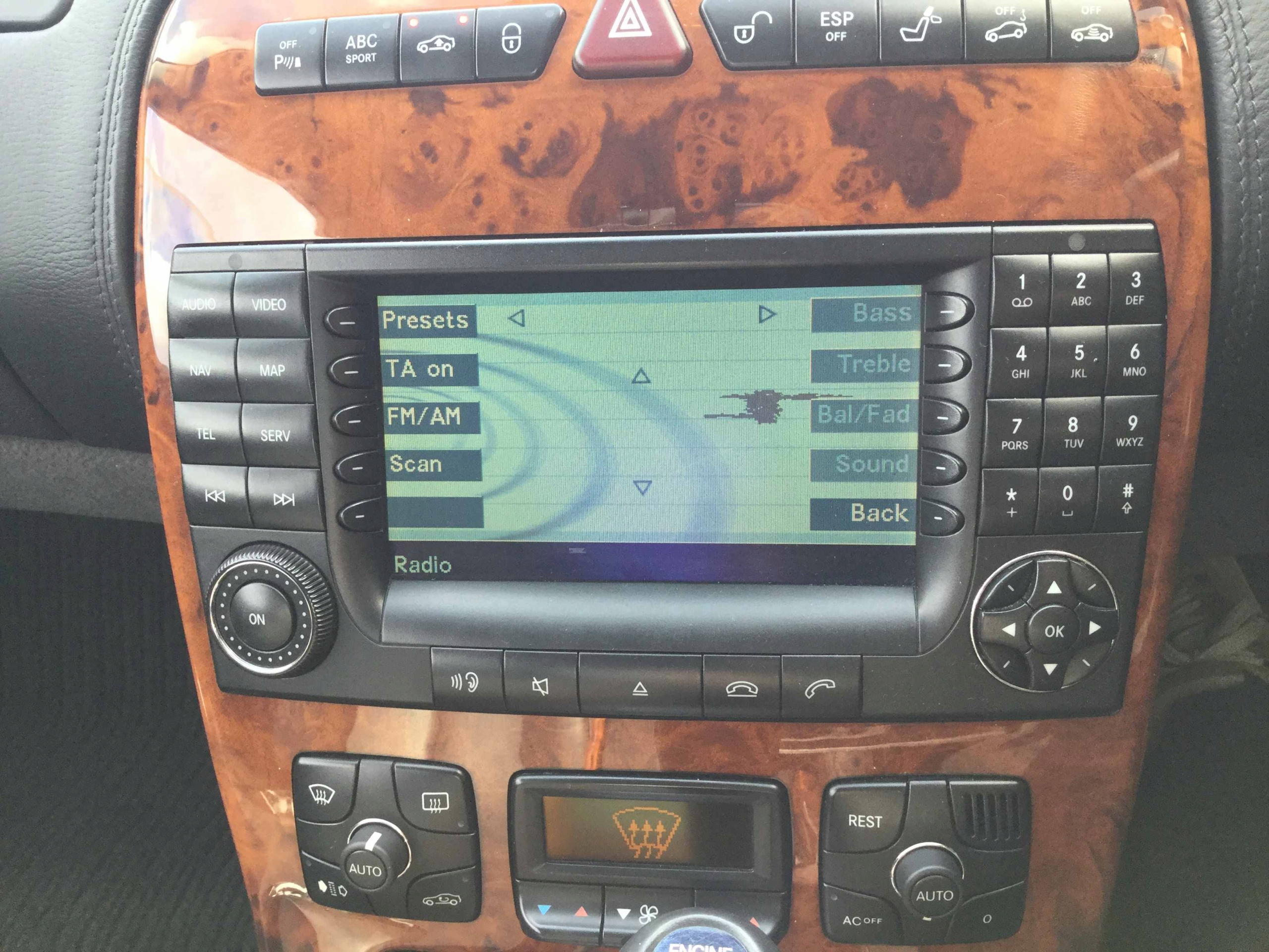 A2208270442 - COMAND RADIO A2208274142 MERCEDES CL W215 LIFT