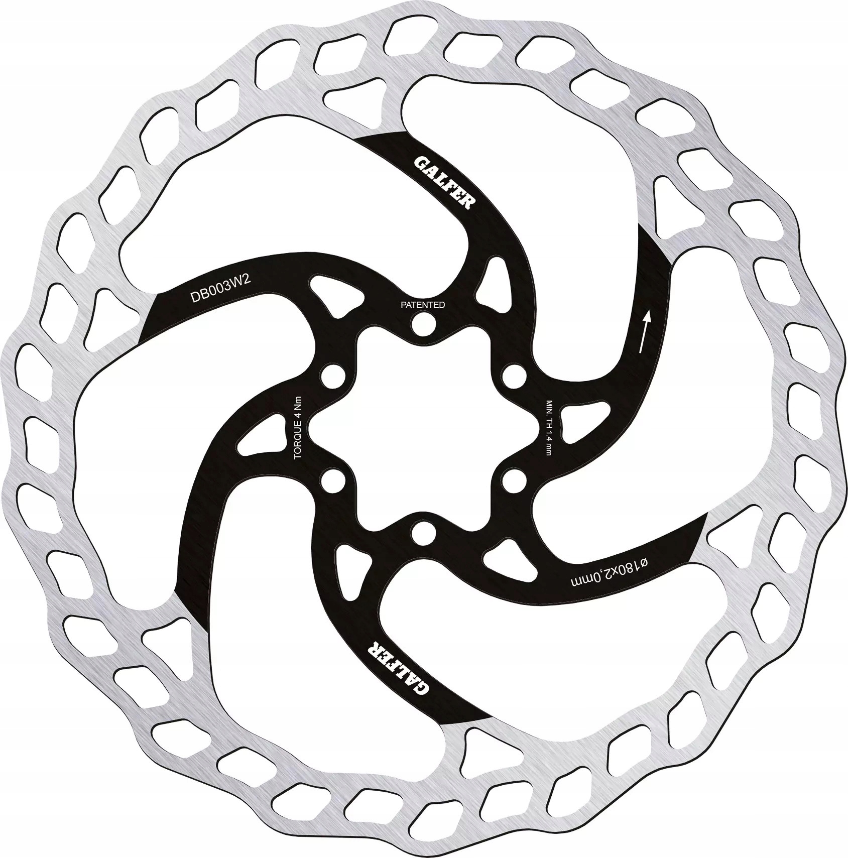 Tarcza Hamulcowa Galfer Mtb 6-bolt 1,8mm x 160 mm