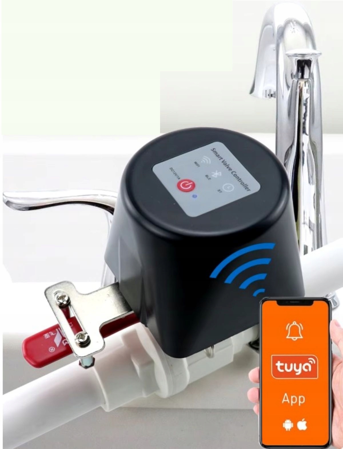 Wi-Fi rutulinio vožtuvo pavara Tuya Smart Life, IP65, 12 V – produkto nuotrauka