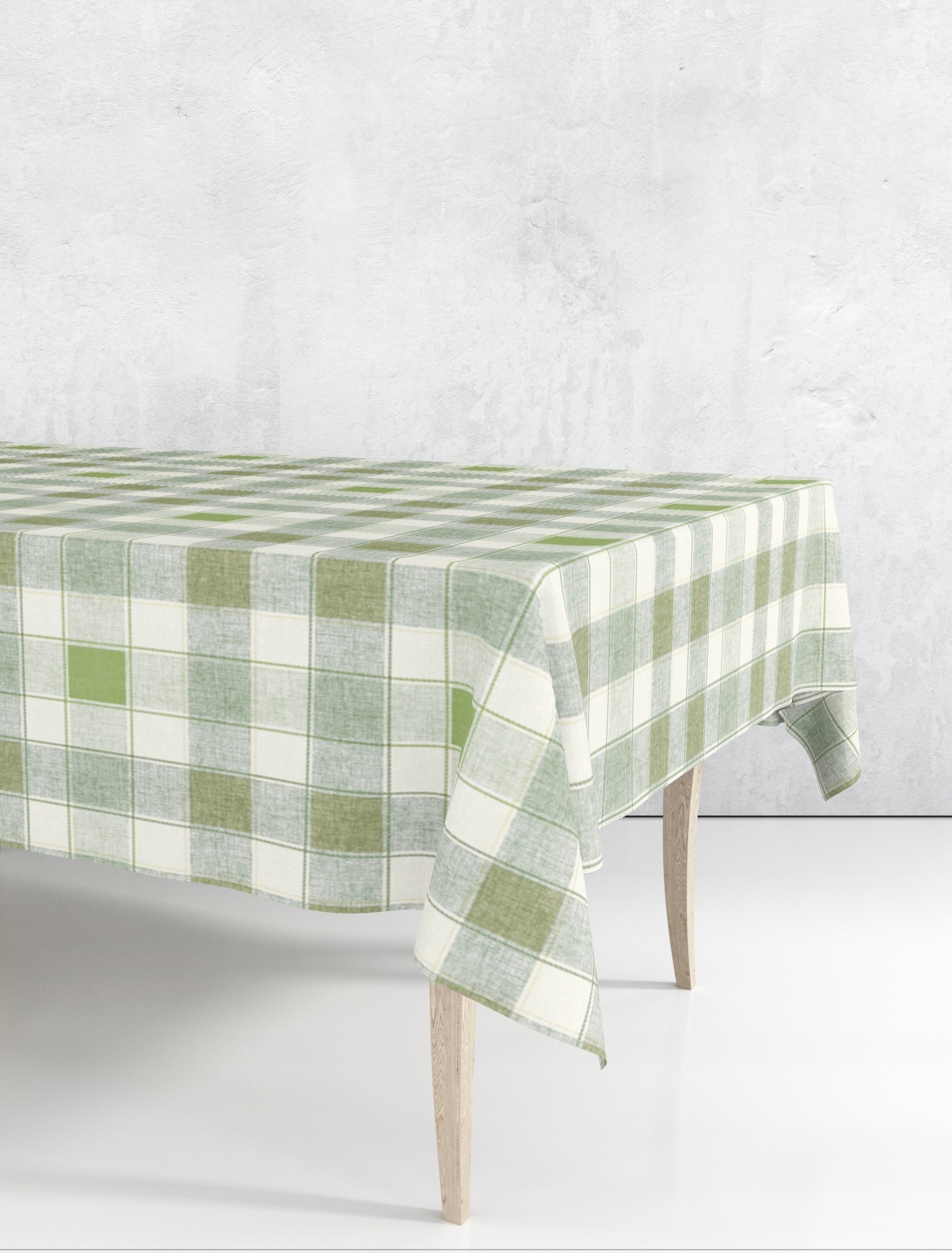 CERATA NA STÓŁ OBRUS ZIELONA KRATKA 140x350