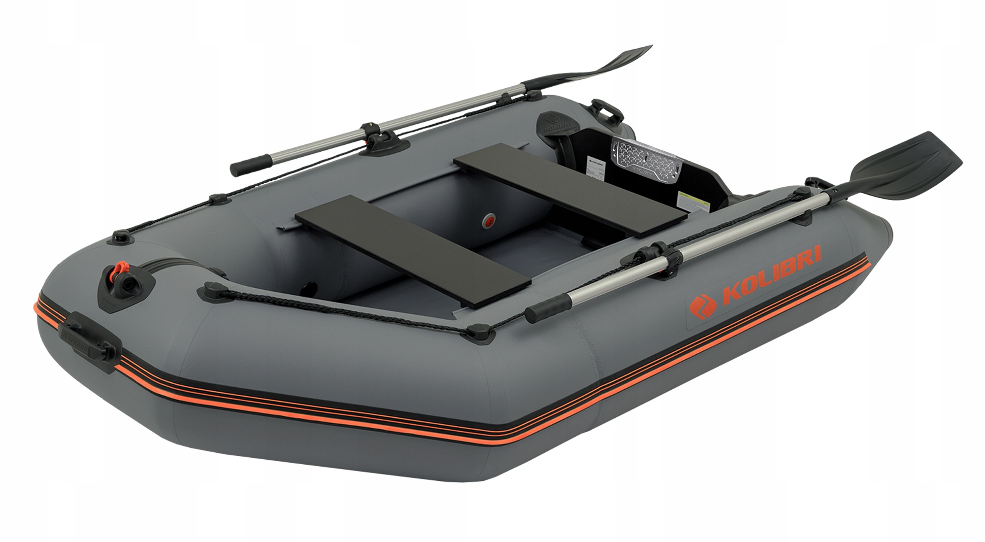 Ponton Kolibri KM-245PP Ciemnoszary Z Podłogą Pełną Składaną Drewnianą