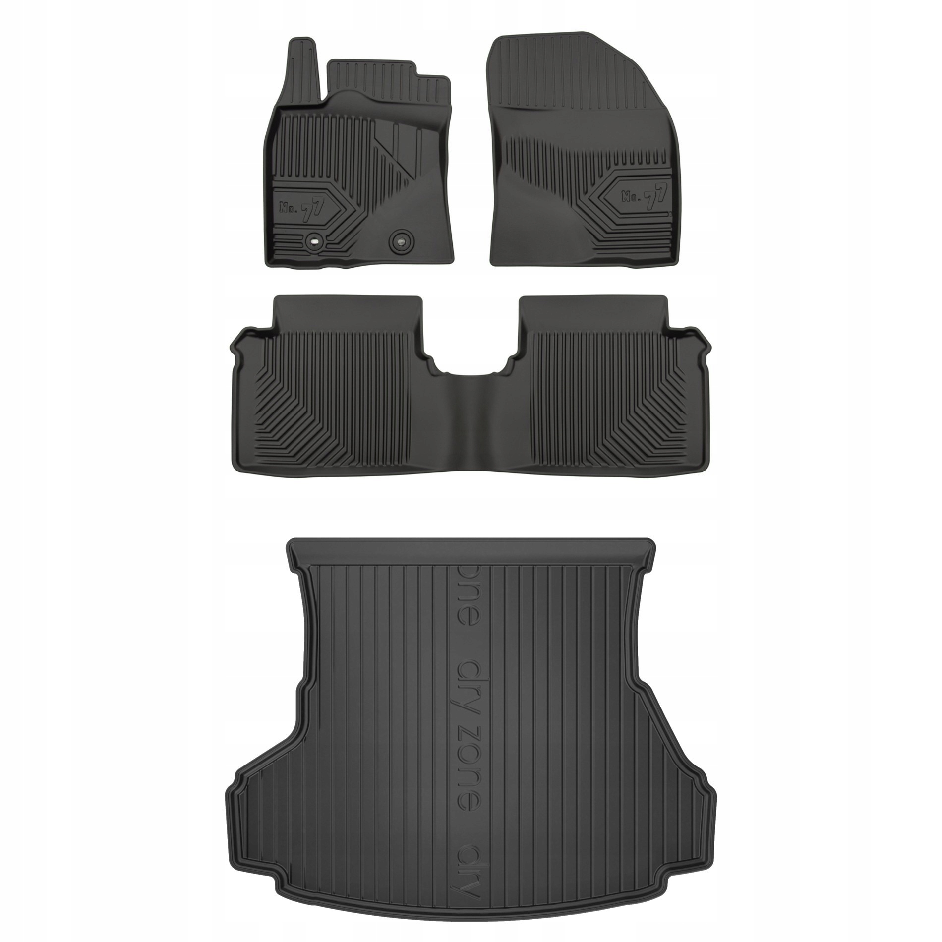 Gumové rohože rohož batožinového priestoru Toyota Avensis 3 III T27 09-15 bez police