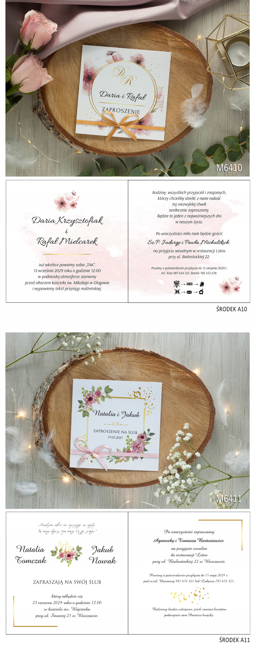 Zaproszenia na ślub cywilny wesele ślubne w 48h!!! Zdobienie brak