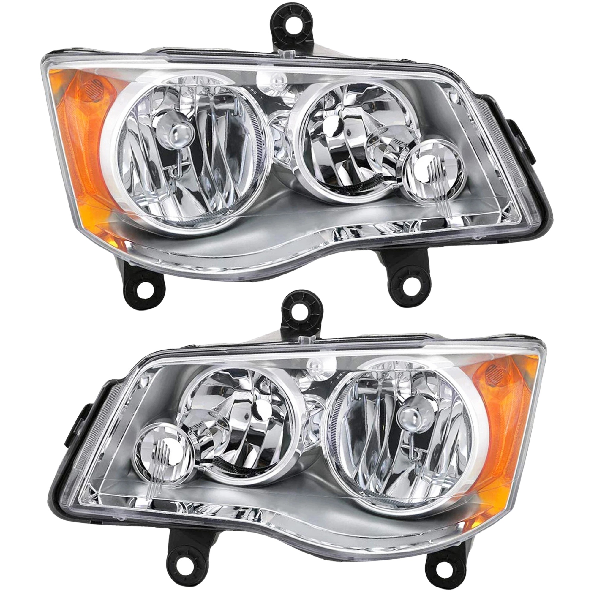 Chrysler Dodge Přední Světlomety Hlavní Světlomety Halogen Nové Levé Pravé Sada