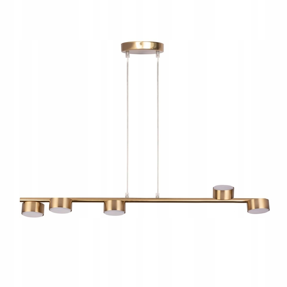 Závěsná spotová lampa na liště z kartáčovaného zlata Punto 5 Sigma Lighting