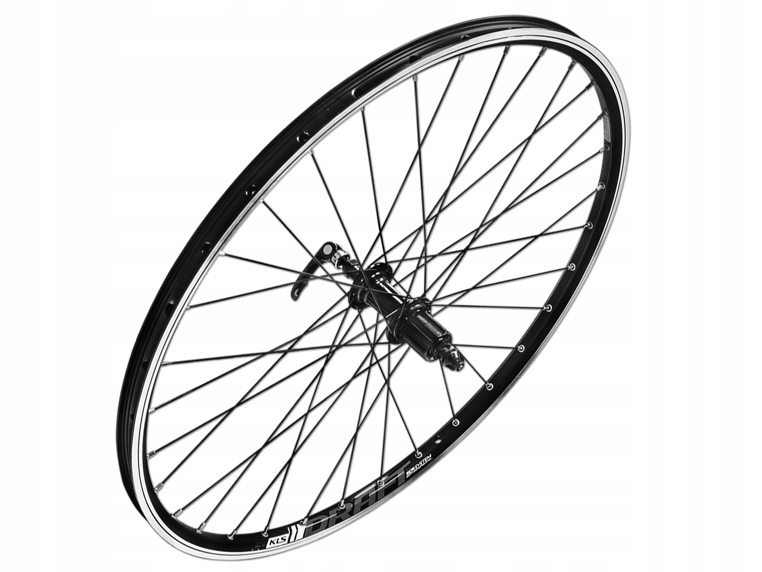 TYLNE KOŁO ROWEROWE KELLYS DRAFT R 26 CZARNE HAMULEC V-BRAKE KASETA ZACISK EAN (GTIN) 8585019355966