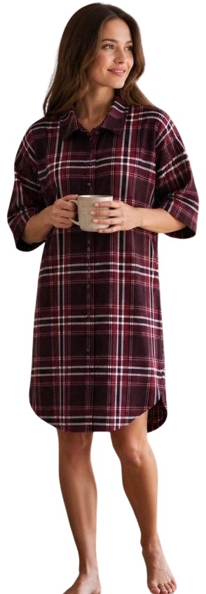 Rozepínací Košile Noční Límec Košile Celá Se Zapínáním Na Knoflíky 4XL