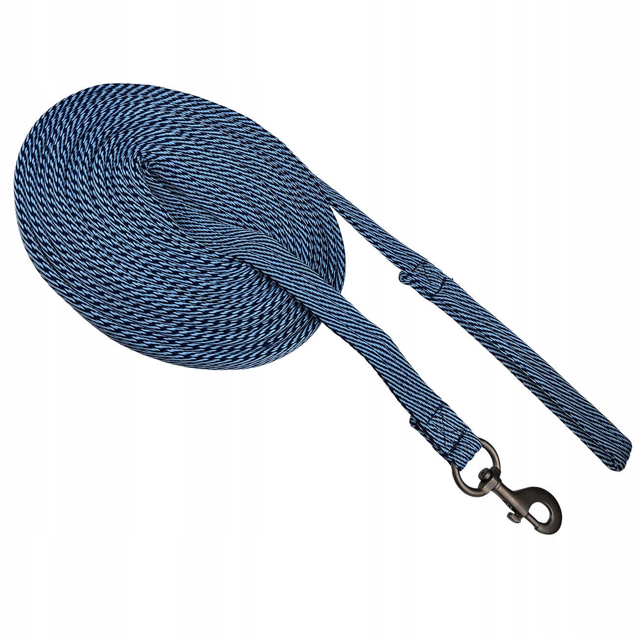 Lonża York Stripe 7,5 m błękitno granatowa
