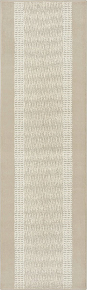 Běhoun 80x250 cm, moderní vzor do předsíně chodby, krémově béžový