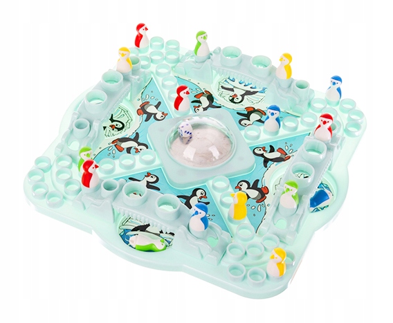 Gra Rodzinna Wyścig Pingwinów Planszówka Pingwiny Materiał Plastik Inny