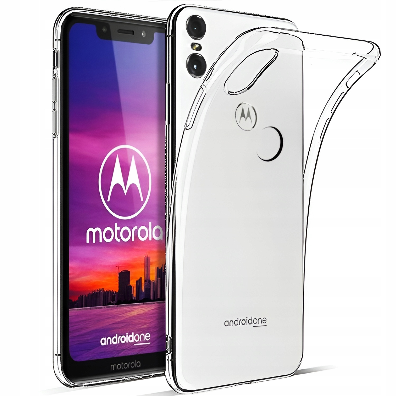 

Etui Do Motorola One Gumowe Slim Clear View