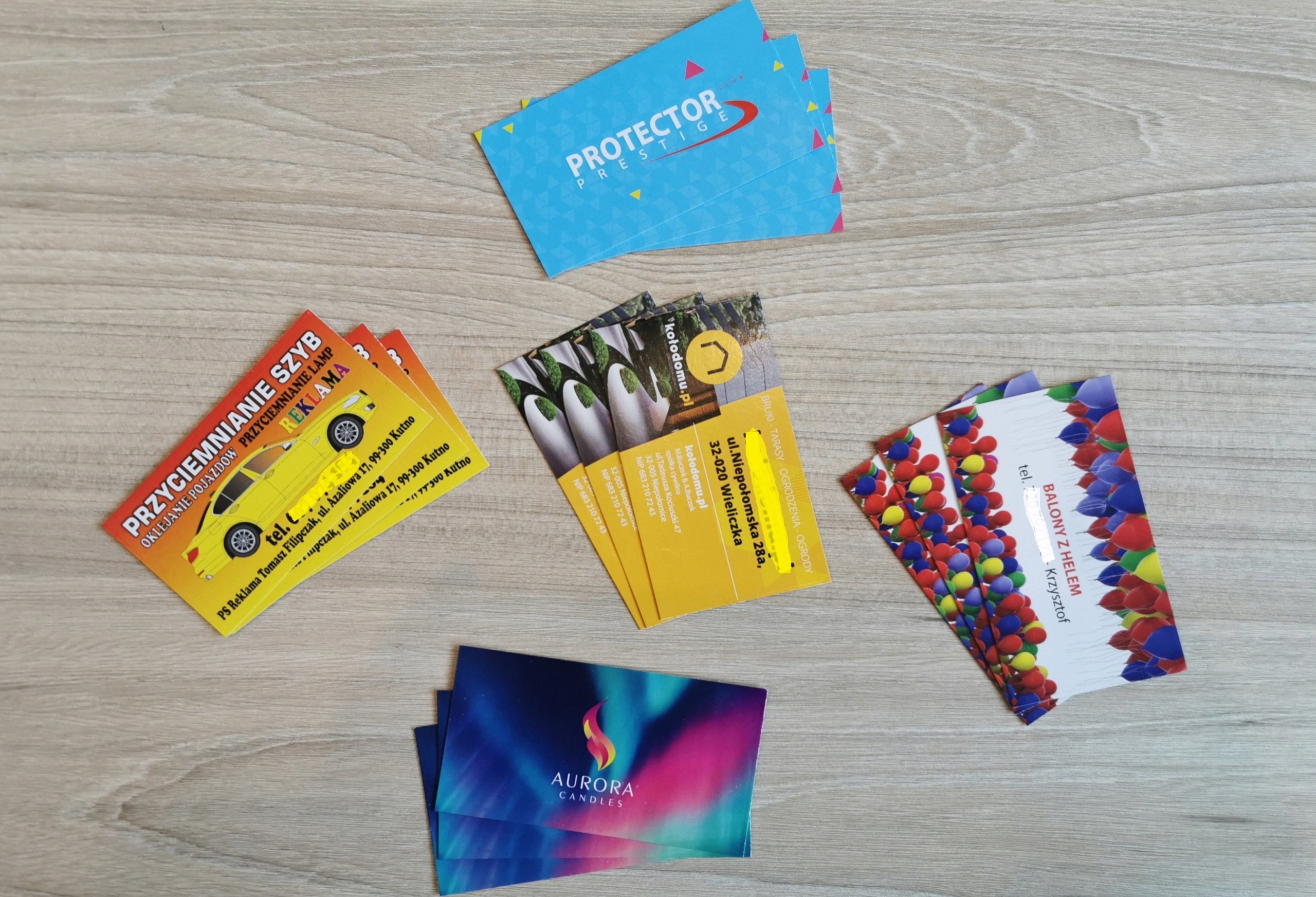 350g! WIZYTÓWKI 500 szt JEDNO DWUSTRONNE PREMIUM SZTYWNE 400 +100 Gratis! Marka inny