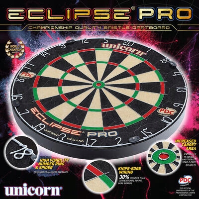 Tarcza do gry w darta rzutkami ze stalowym grotem Sisal Eclipse Pro Model Eclipse Pro