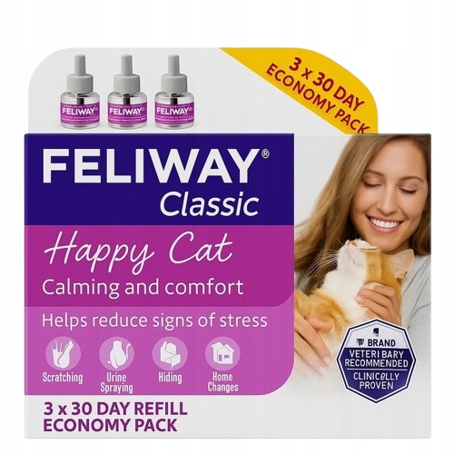 Ceva Feliway Classic náplň 48 ml s feromonem f3 3 balení doplňkových náplní