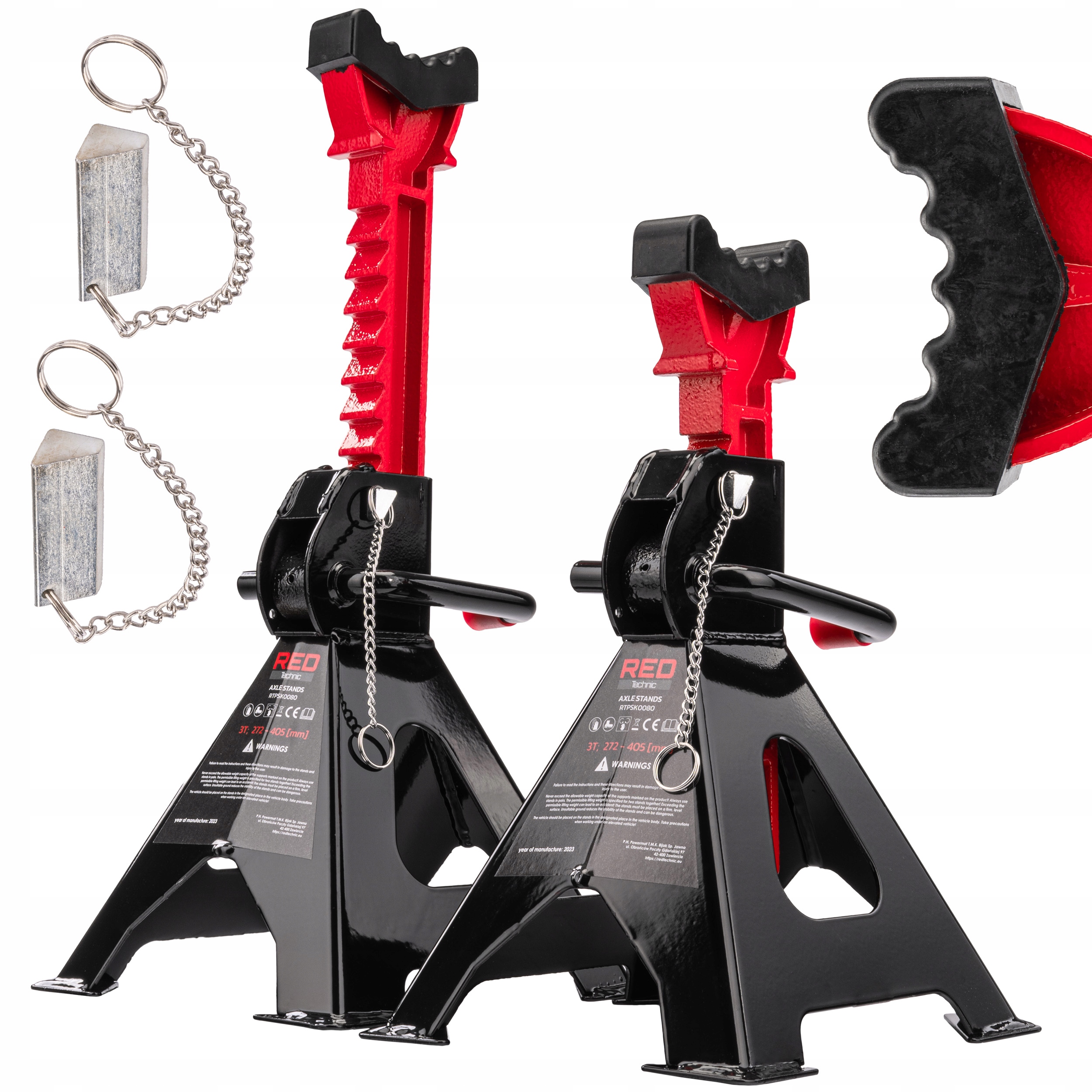 Kobylky Podpěry Do Auta Podstavce 3T Hever Stojany 2X Nastavitelné