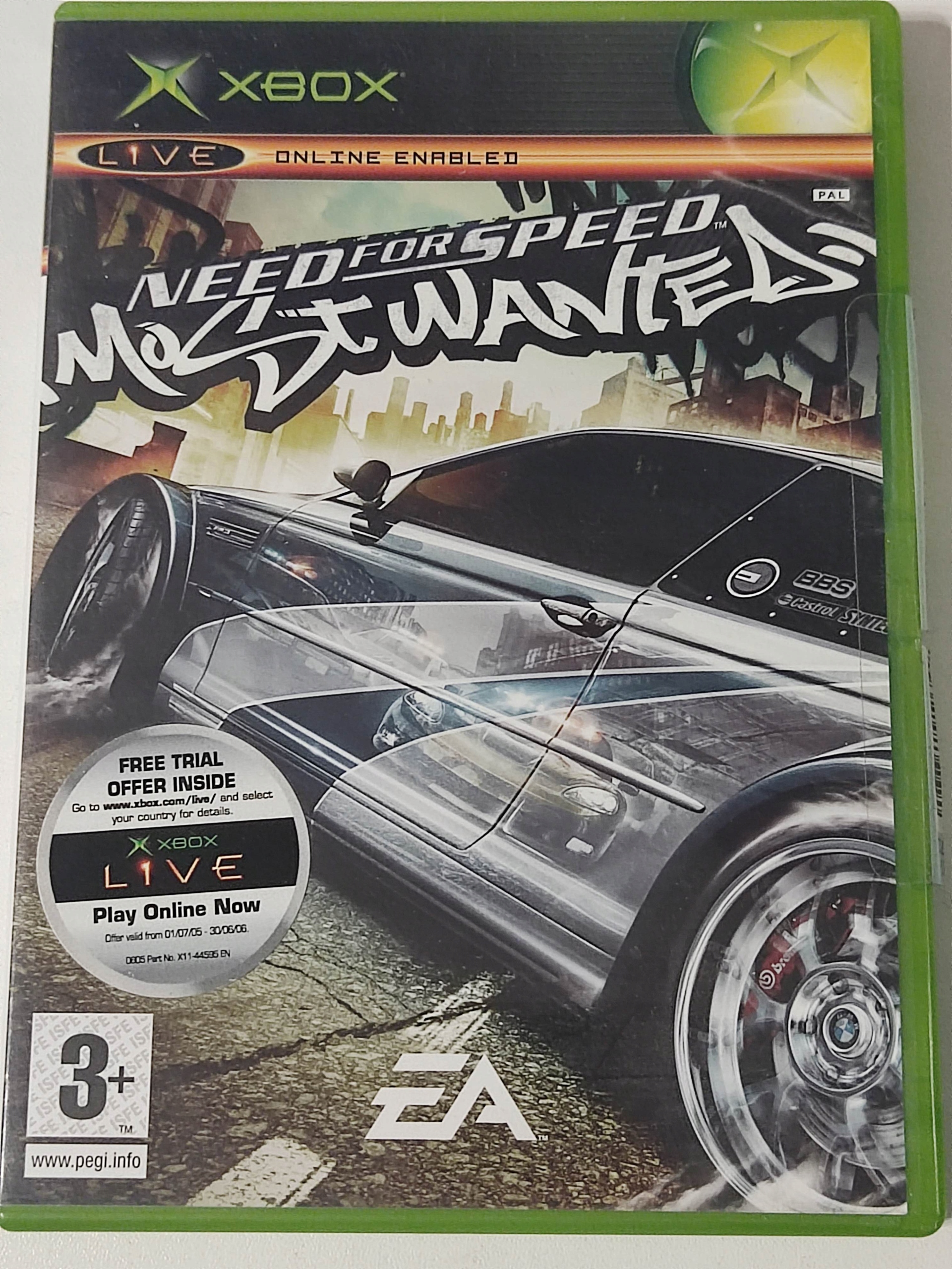 XBOX NEED FOR SPEED MOST WANTED KOMPLET X BOX CLASSIC SERIES X
