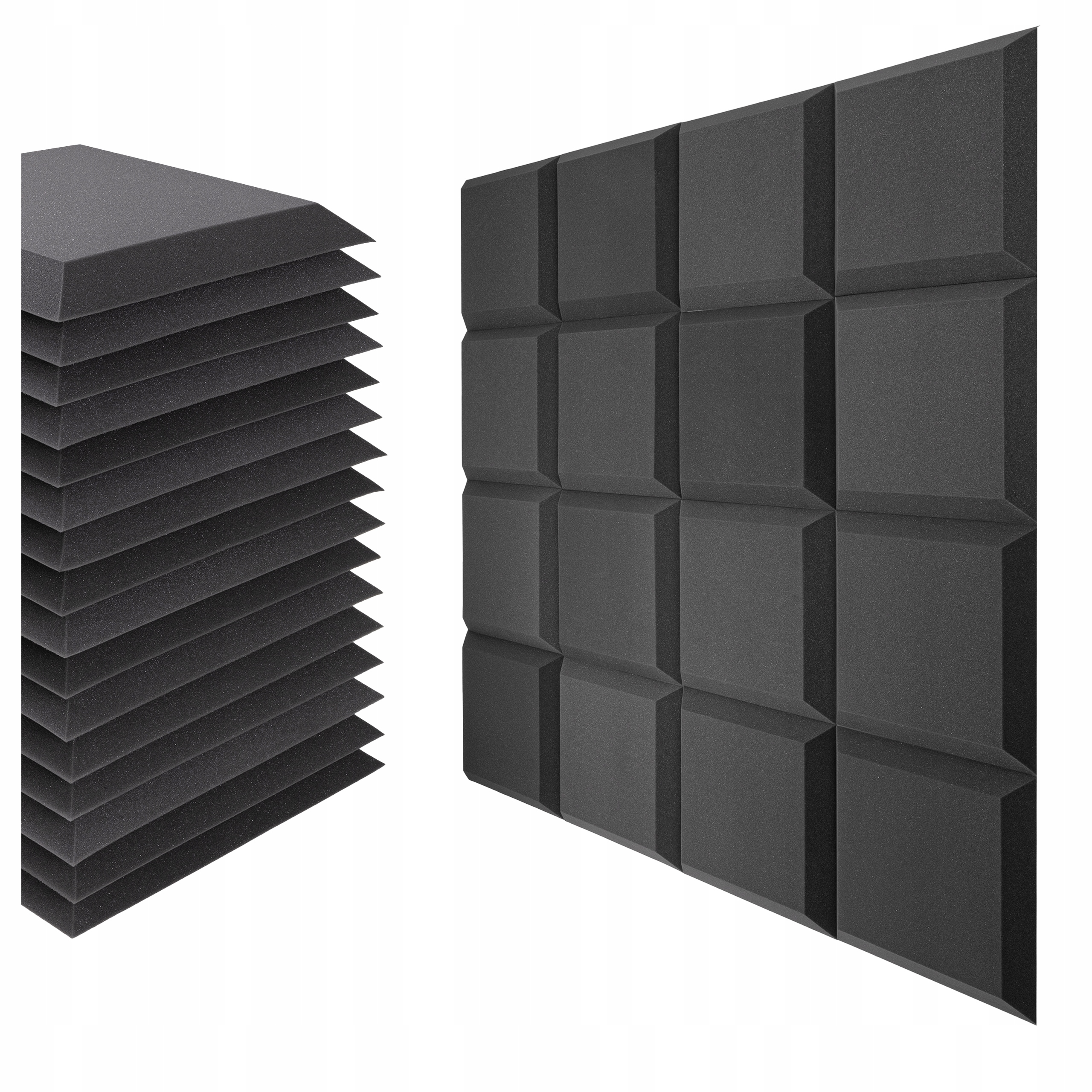 Akustický panel Trapez Bitmat 4 m2 odhlučnenie 50x50x5 cm