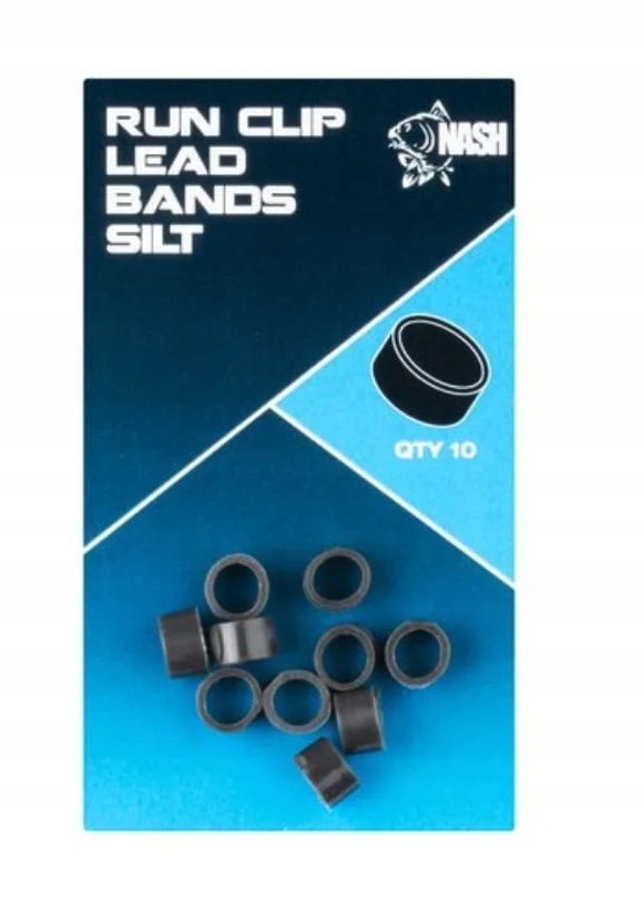 Wymienne opaski gumowe Silt do Run Lead Clip Nash T8769