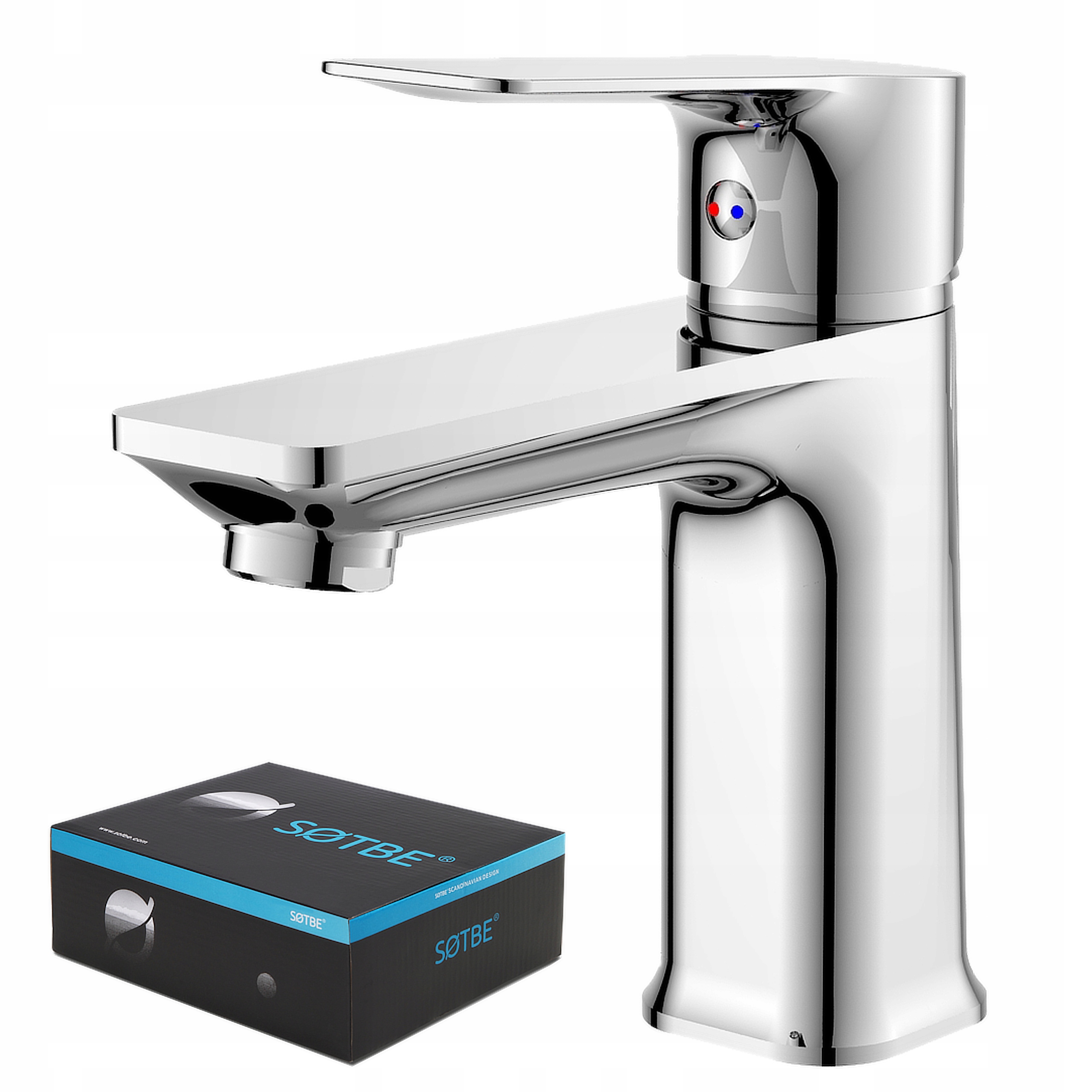 Stojanková kúpeľňová umývadlová batéria Nea Sotbe pre umývadlo s chrómovou povrchovou úpravou
