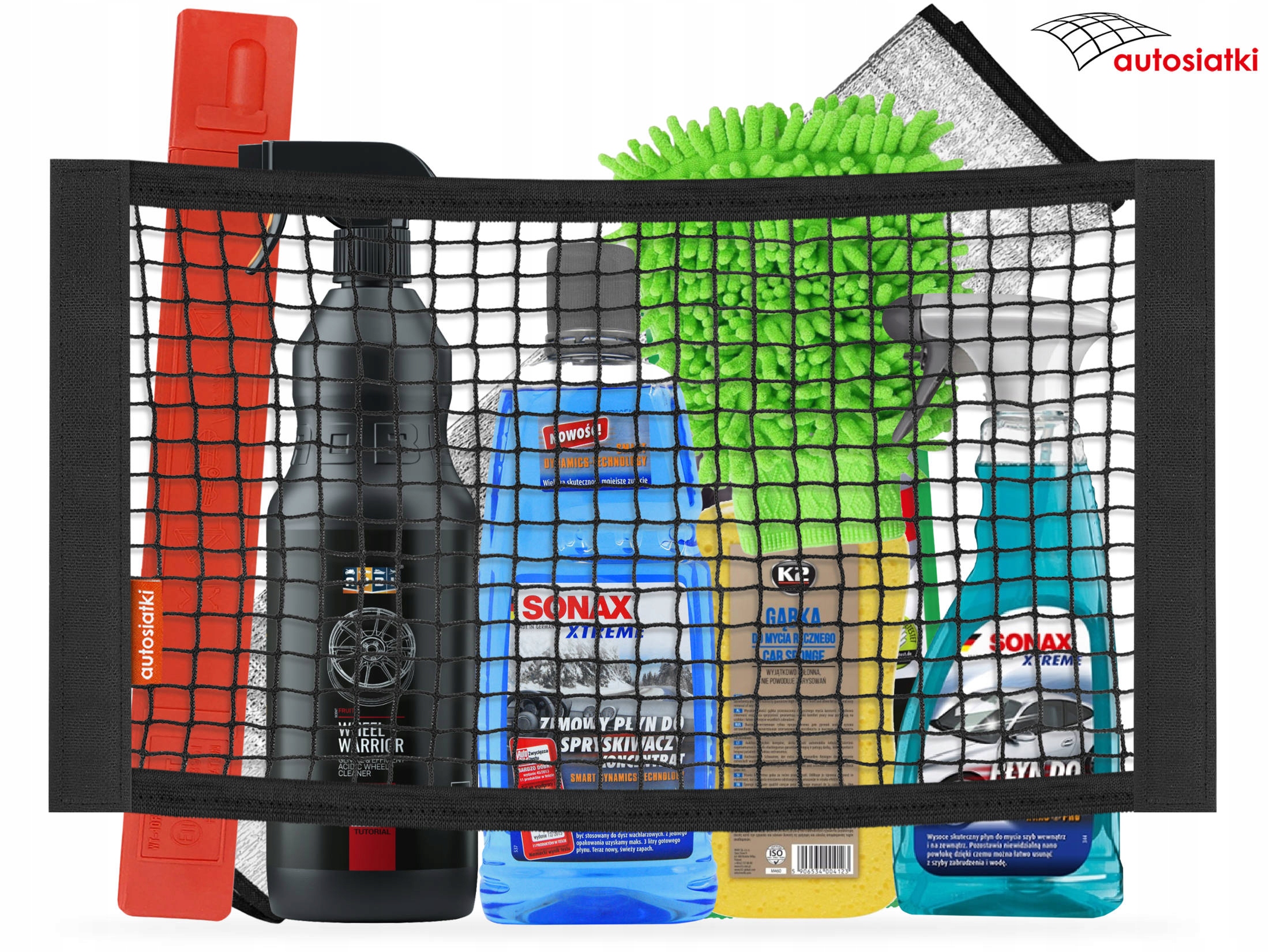 Siatka do bagażnika na mocny rzep VELCRO 30x50cm Producent Autosiatki