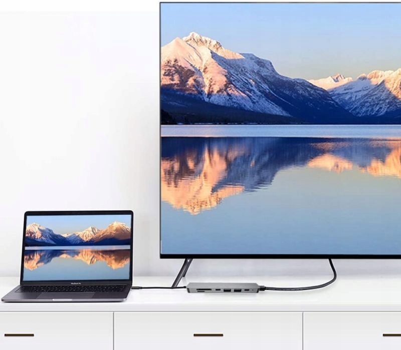 Adapter 7w1 HUB USB-C HDMI 4k PD SD 2x USB 3.0 Producent Inna