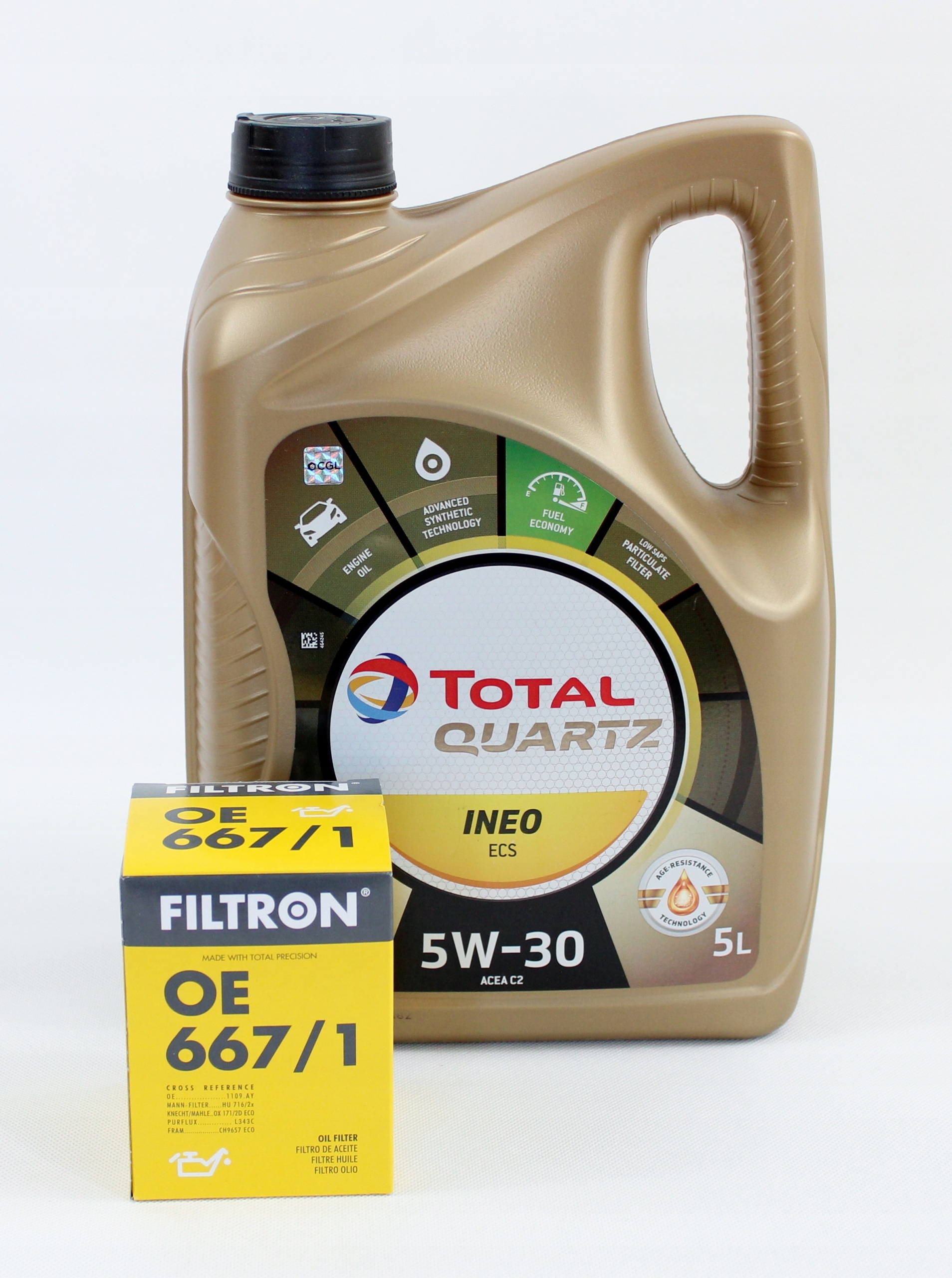 Filtr Oleju+Olej Total 5W30 5L Citroen C3 Ii C5 Ii Za 155,99 Zł Z Myślenice - Allegro.pl - (9025913612)