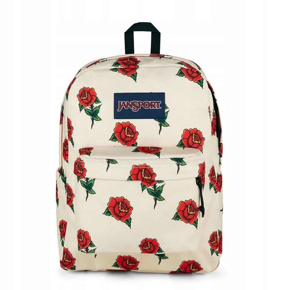 

JanSport plecak szkolny w kwiaty kieszeń na bidon