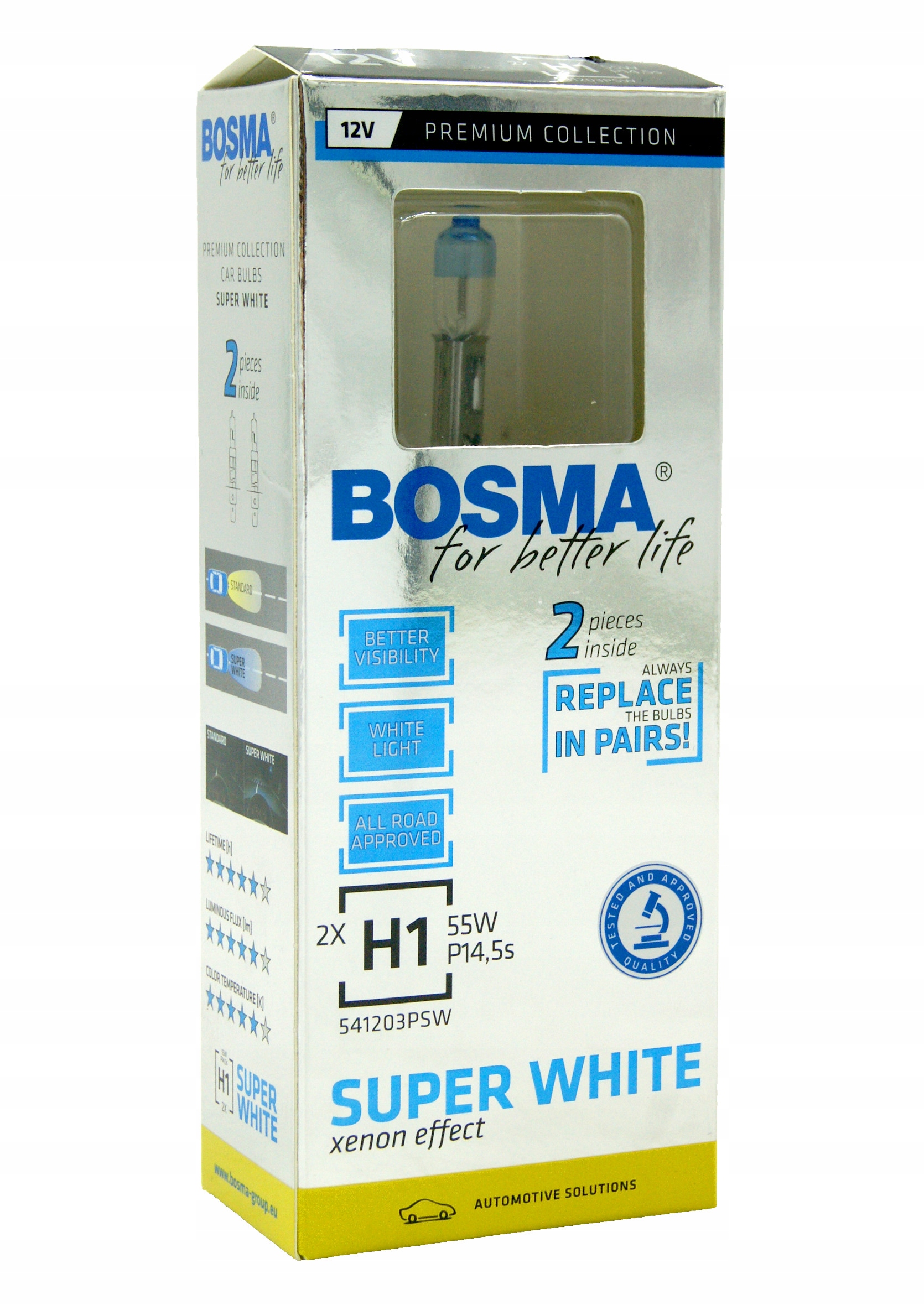 

Bosma H1 White Premium 12V 55W 2szt