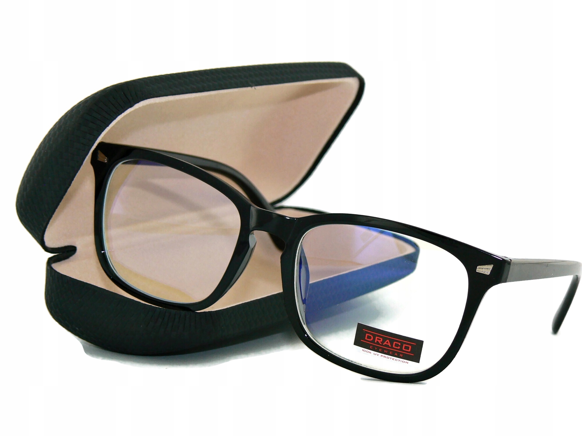 

Okulary zerówki czarne filtr Blue Light komputera