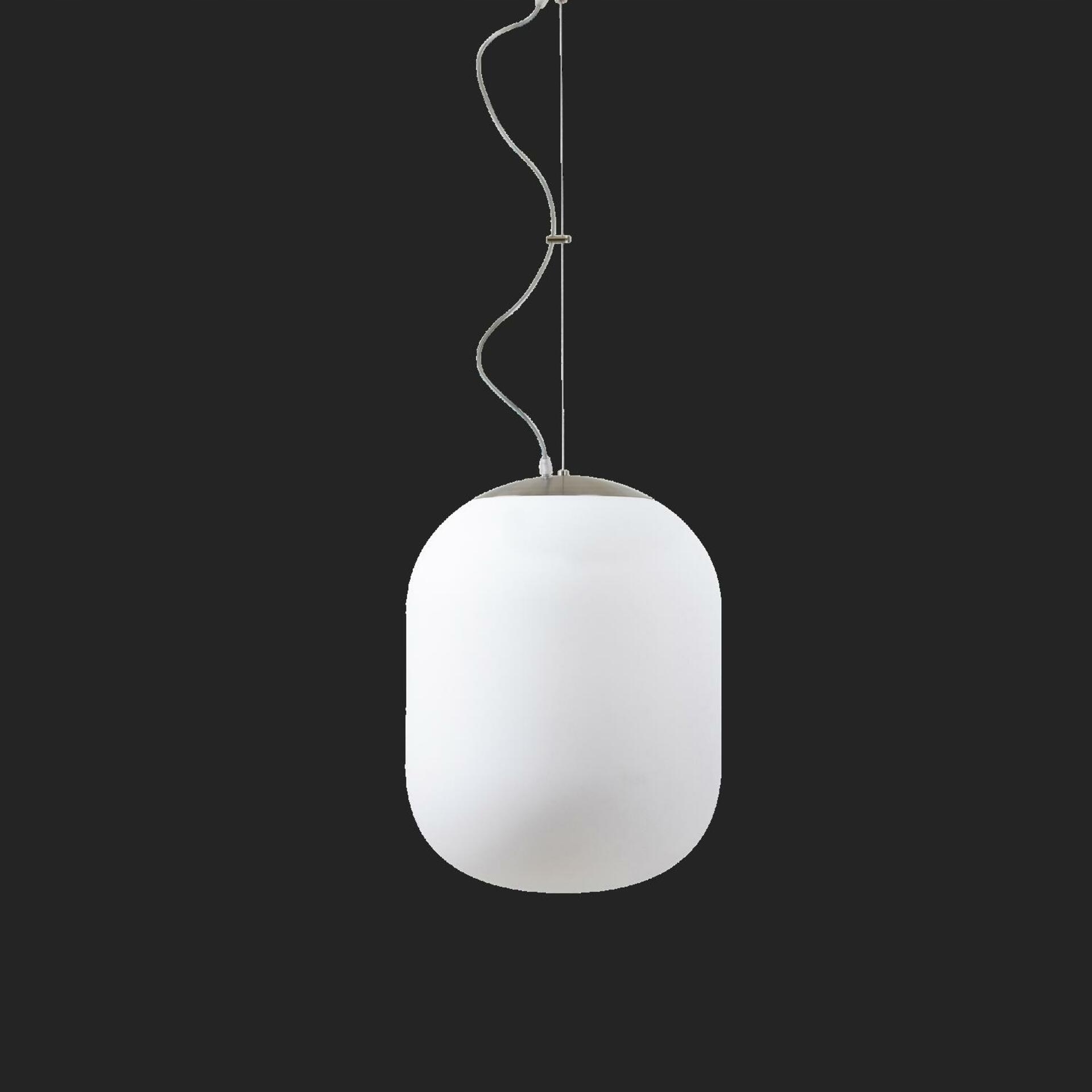 Osmont 62358 Tania L1 Hp závesné sklenené svietidlo nerez brúsená biela Ip