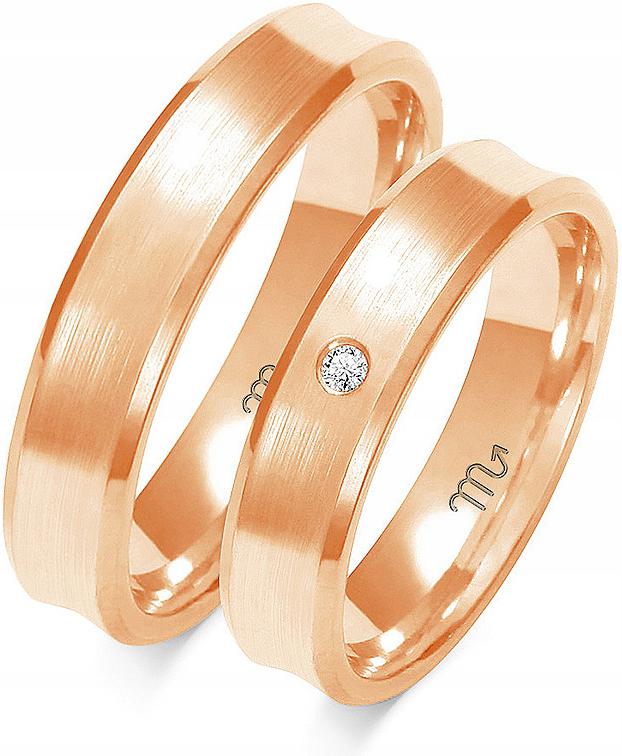 Svatební snubní prsten pro pár svatba 14K 585 velikost 35 36 37 na svatba pro mladý pár