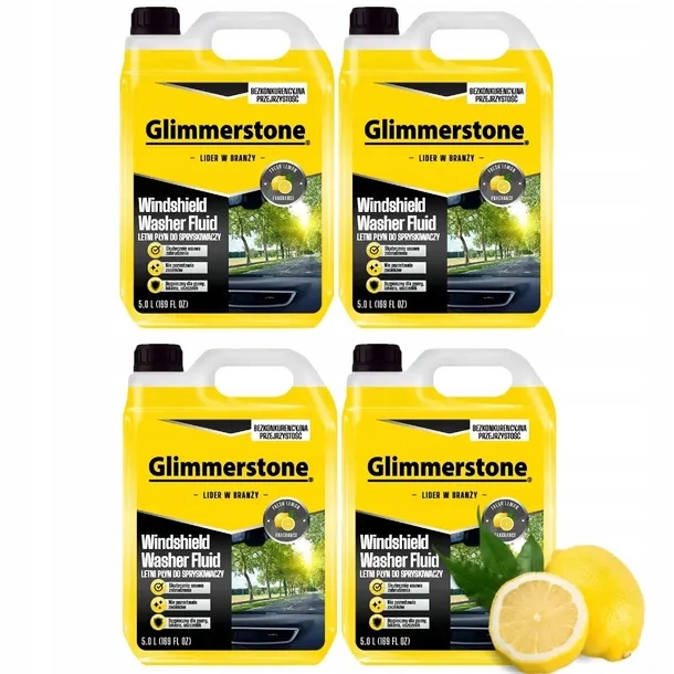 GLIMMERSTONE летняя жидкость для омывателя окон 4 x 5L = 20L проверенное качество
