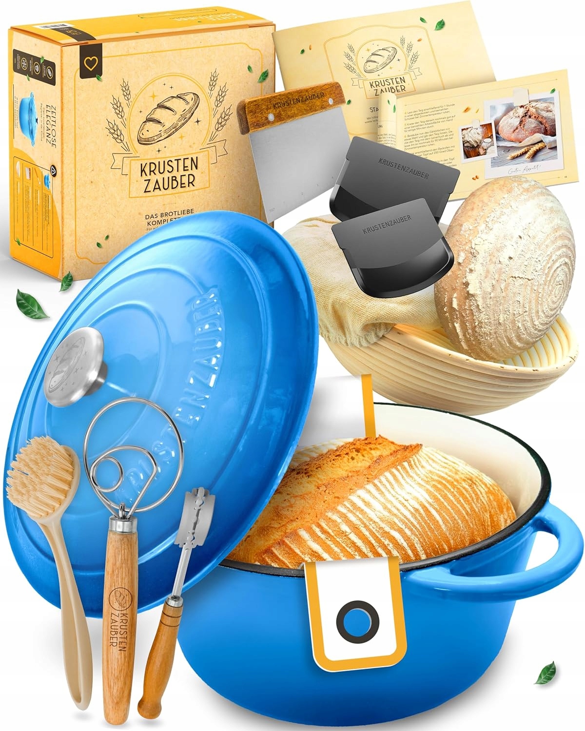 Pekársky Set Na Chlieb Hrniec Liatinová Forma Na Chlieb XXL 7EL