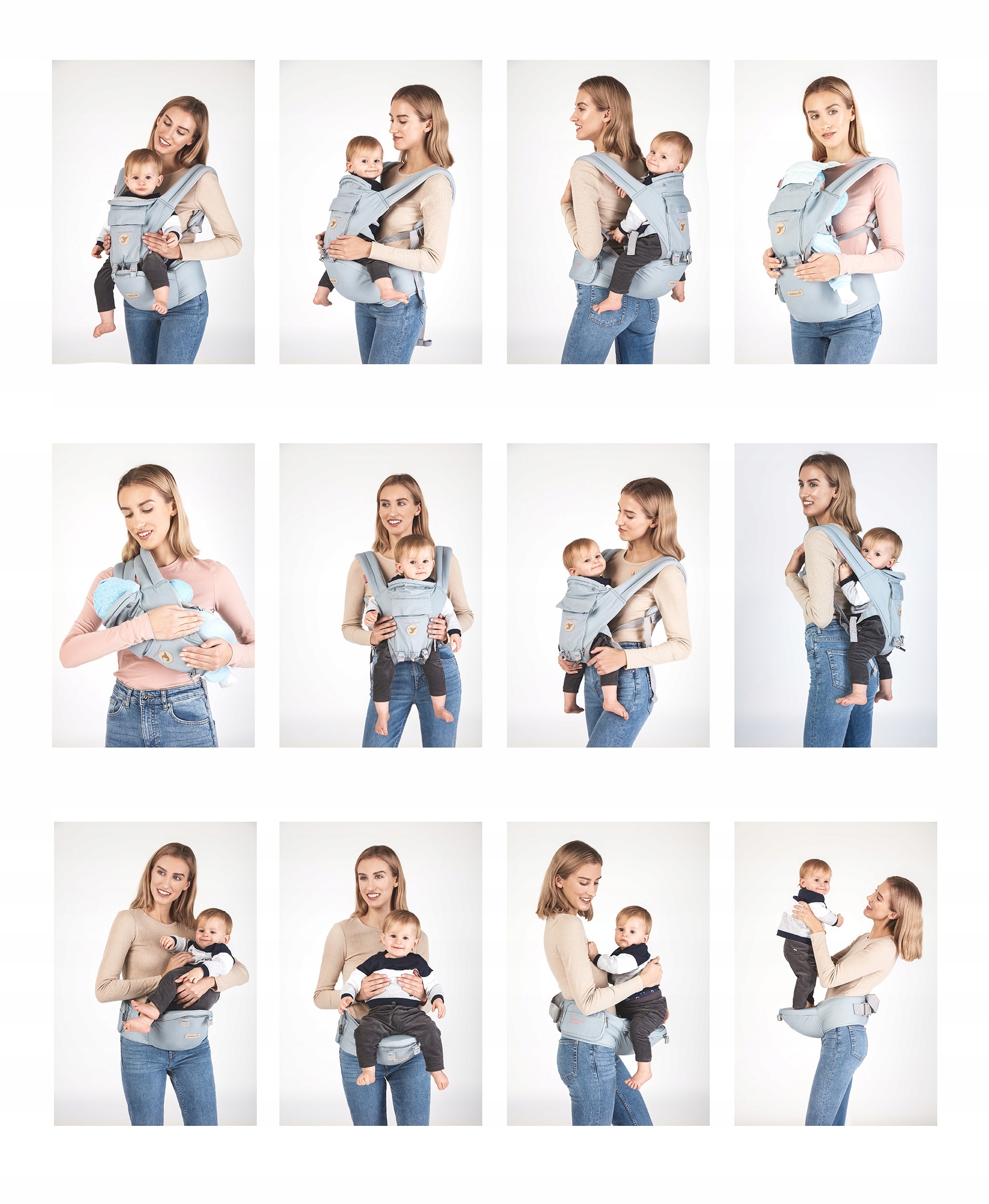 Nosidełko dla dziecka 12w118KG PAS BIODROWY NOSIDŁO DO DOMU I NA SPACER EAN (GTIN) 59082147343826