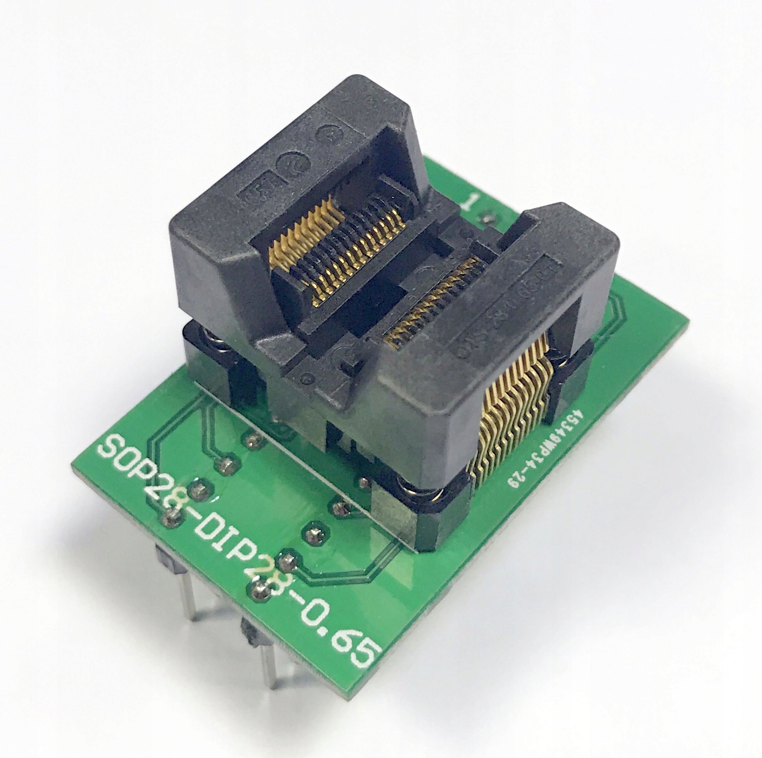 Adaptér SSOP28 (R=0,65 mm/ W=200 mils) DIP28 Zif