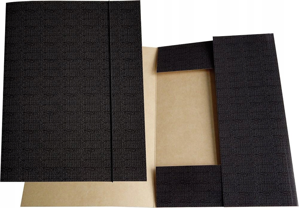 

Teczka z gumką A4, laminowana, czarna