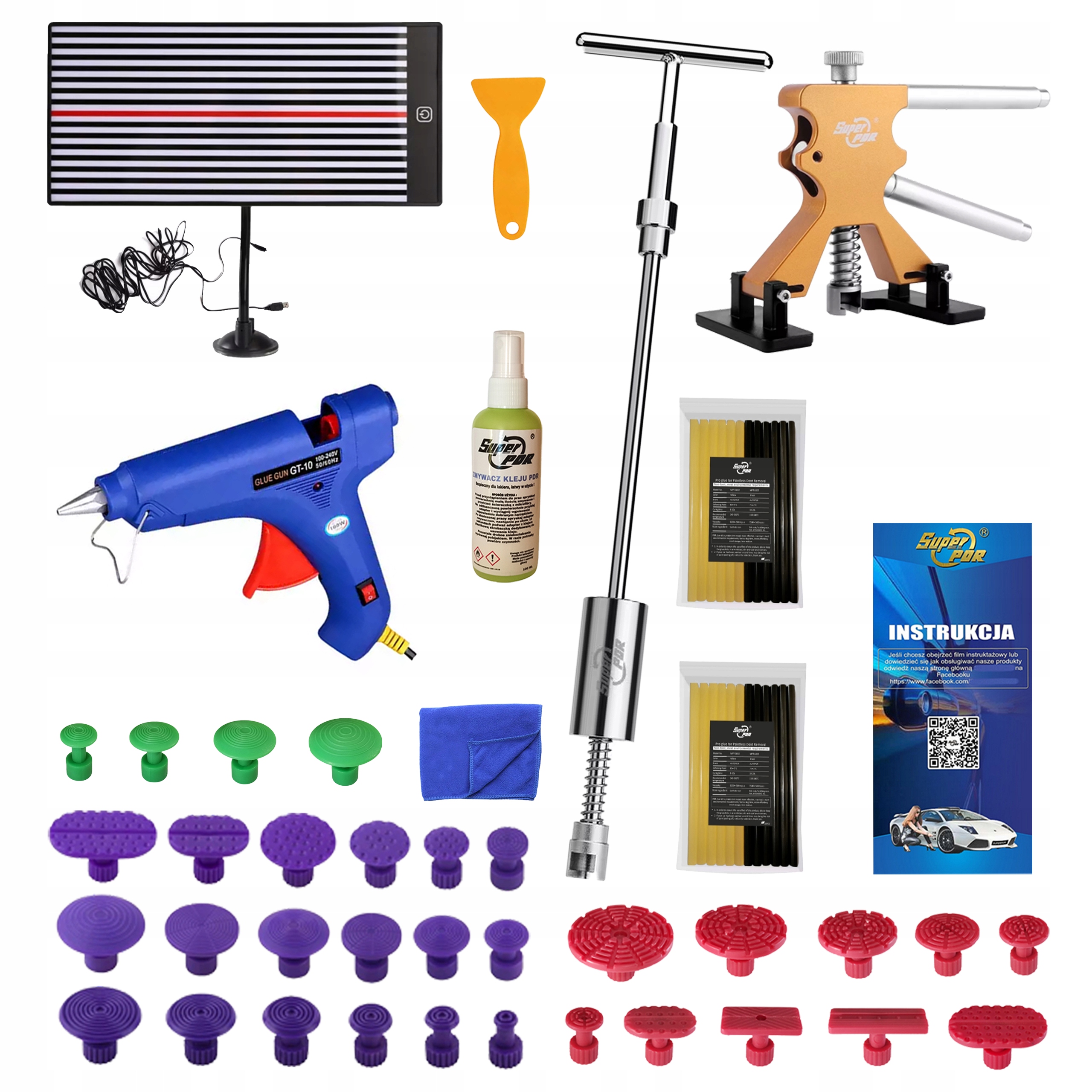 Sada na vytahování promáčklin na karoserii Pdr