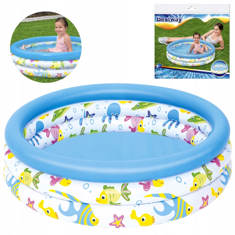 

Bestway Dmuchany basenik dla dzieci 102cm 51008