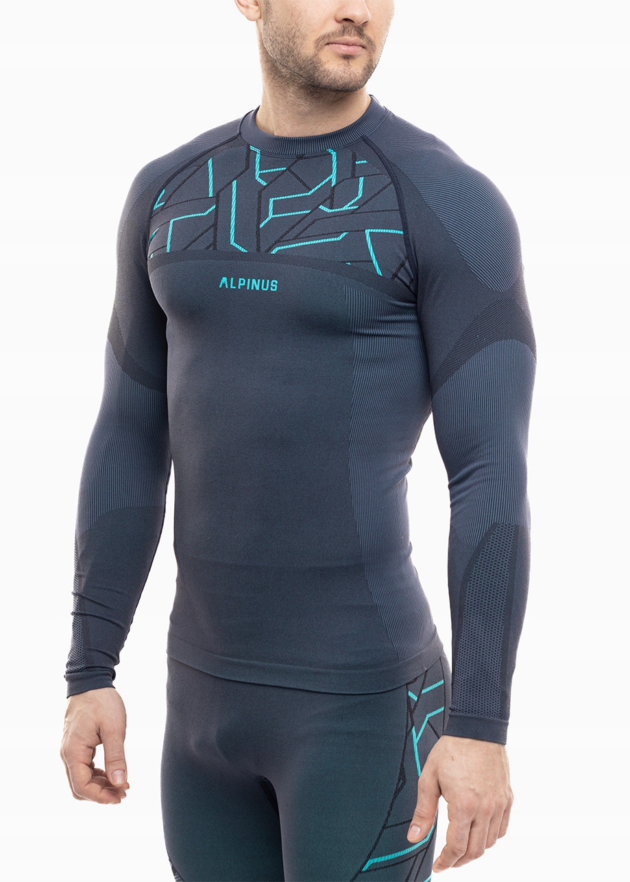 Bluza Termoaktywna Alpinus Męska Szybkoschnąca Bezszwowa Dwuwarstwowa L
