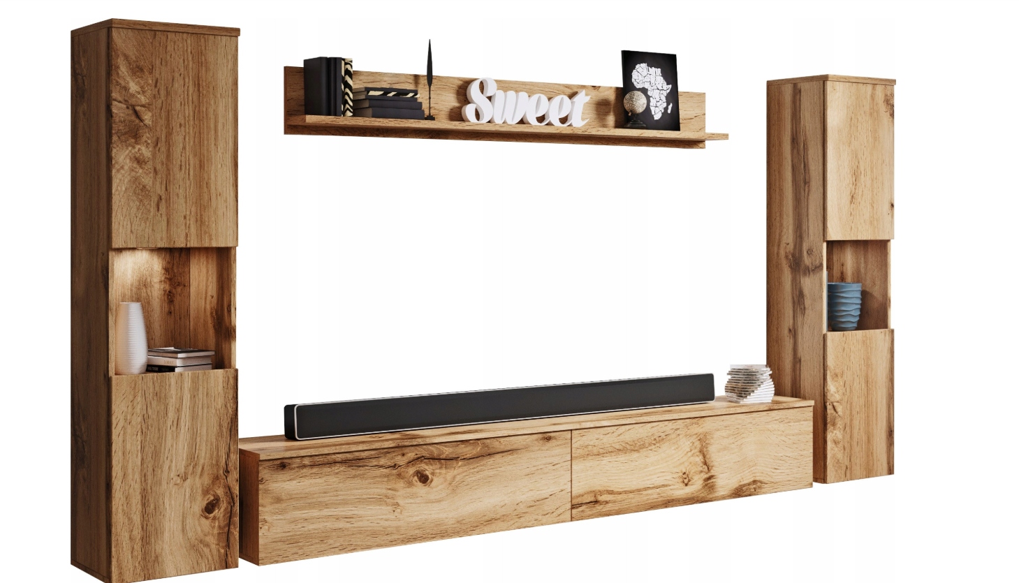 Set Nábytku Paris XL nábytek do obývacího pokoje Nábytková Stěna