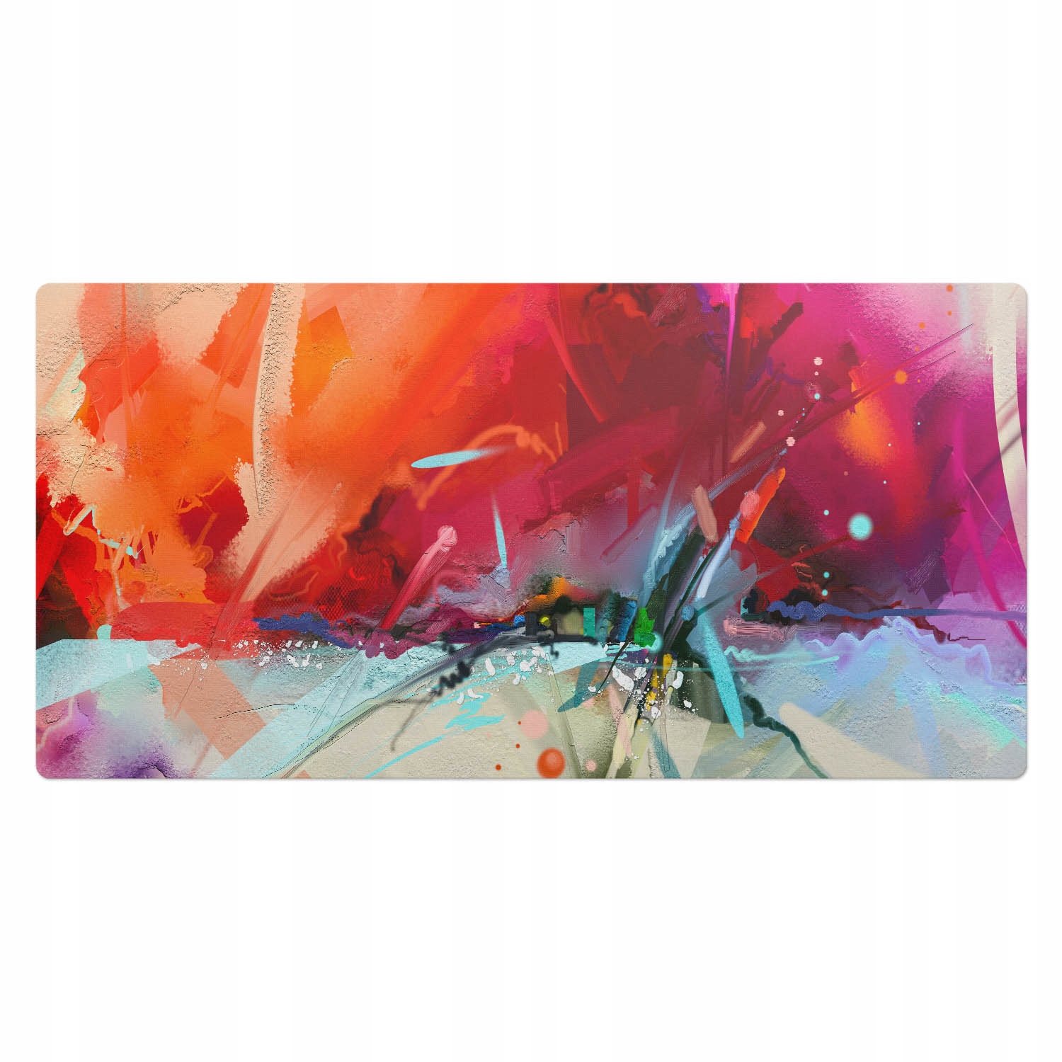 Podložka na psací stůl pod myš klávesnici a notebook Pohyblivé linie 100 x 50 cm