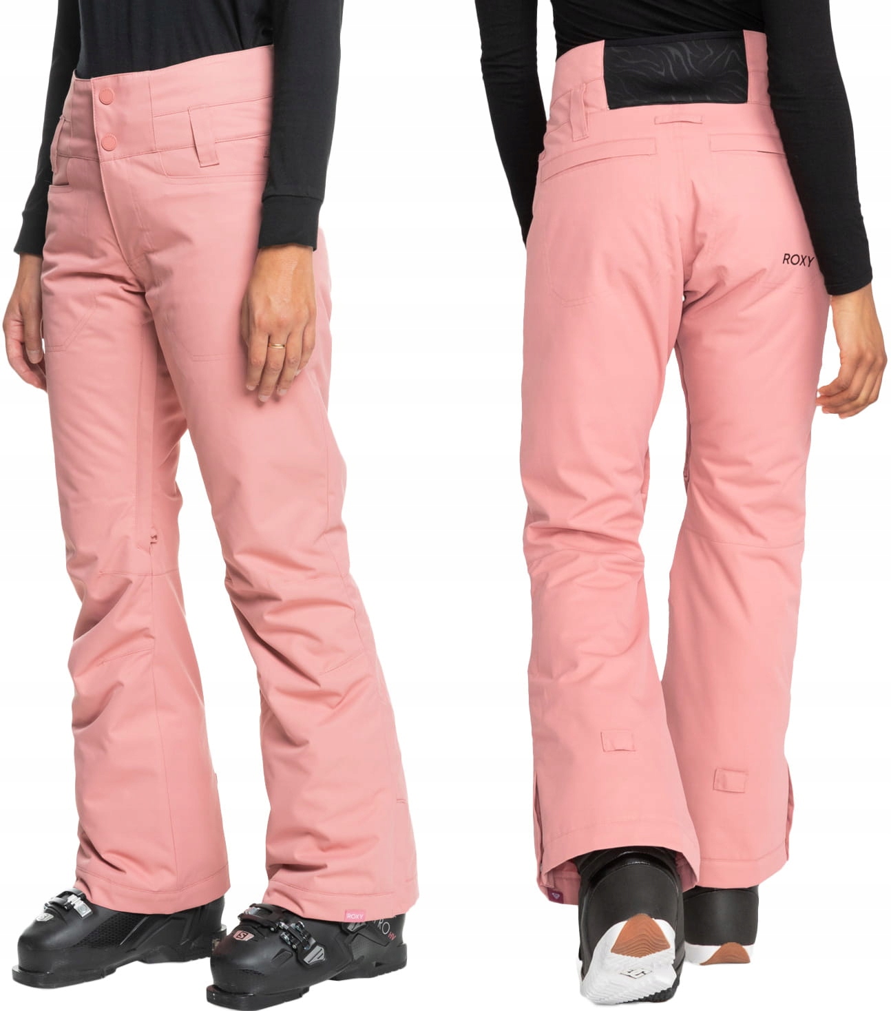 Roxy Spodnie narciarskie damskie snowboardowe Wodoodporne Ocieplane