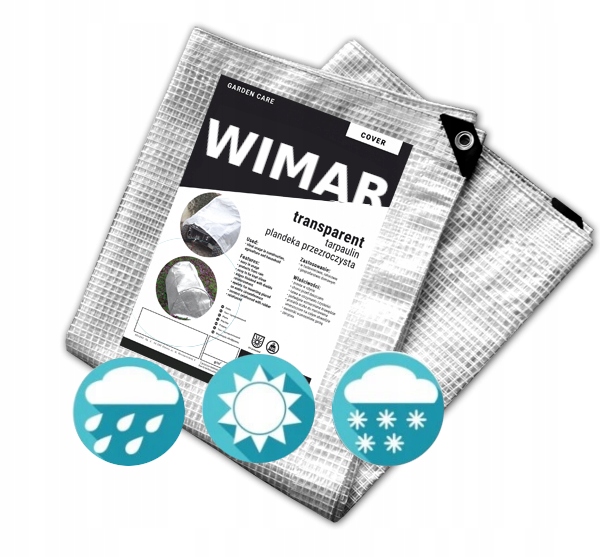 PLANDEKA 5X5 PRZEŹROCZYSTA BASENOWA Pod Basen 100g Kod producenta T-21055