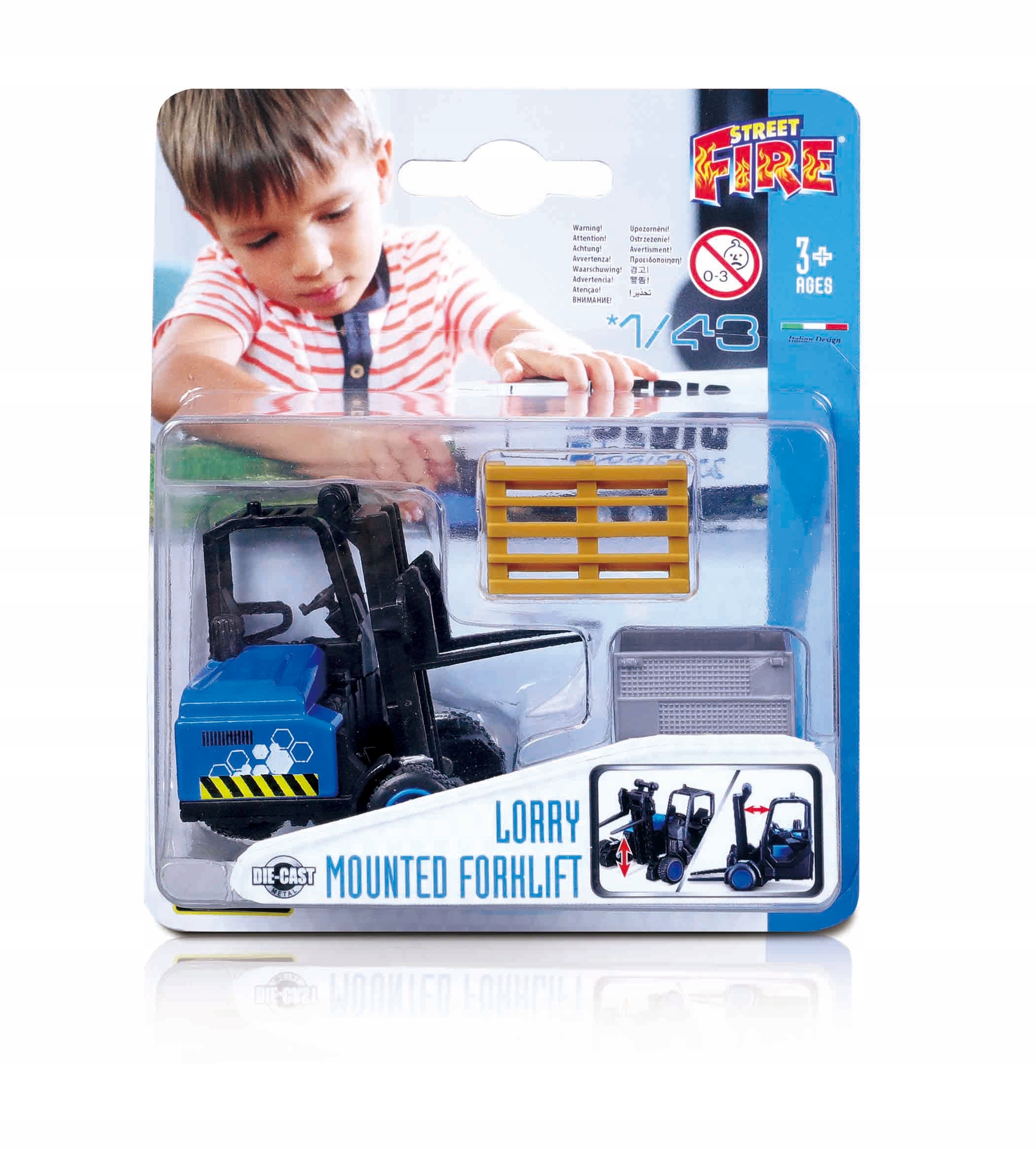 

Podwieszany Wózek Widłowy model Bburago 18-31479