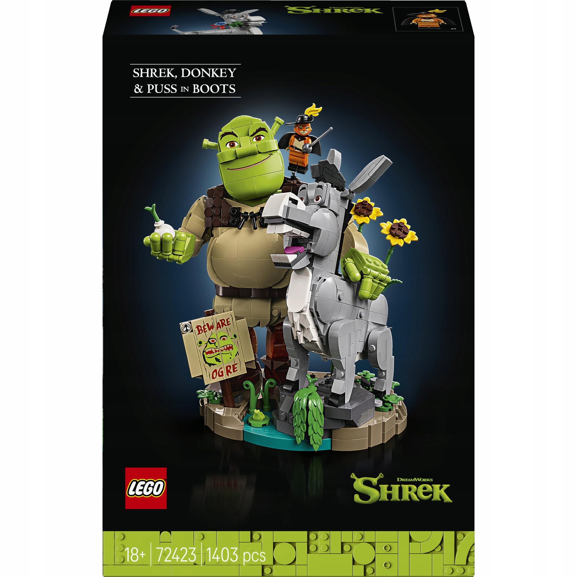 Lego Shrek 72423 Shrek, Oslík a Kocour v botách