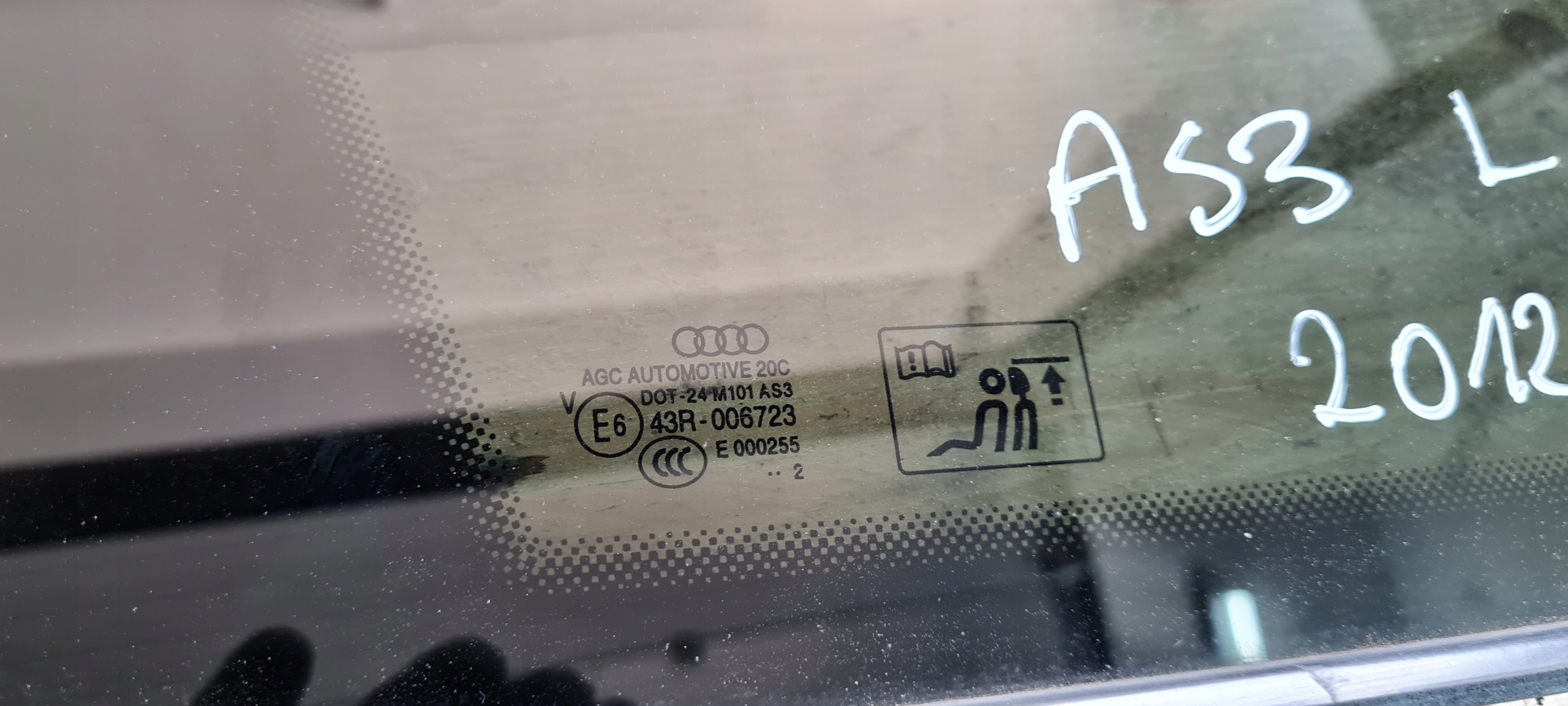 Q5 8R SQ5 window bodywork left left rear part AS3 12R